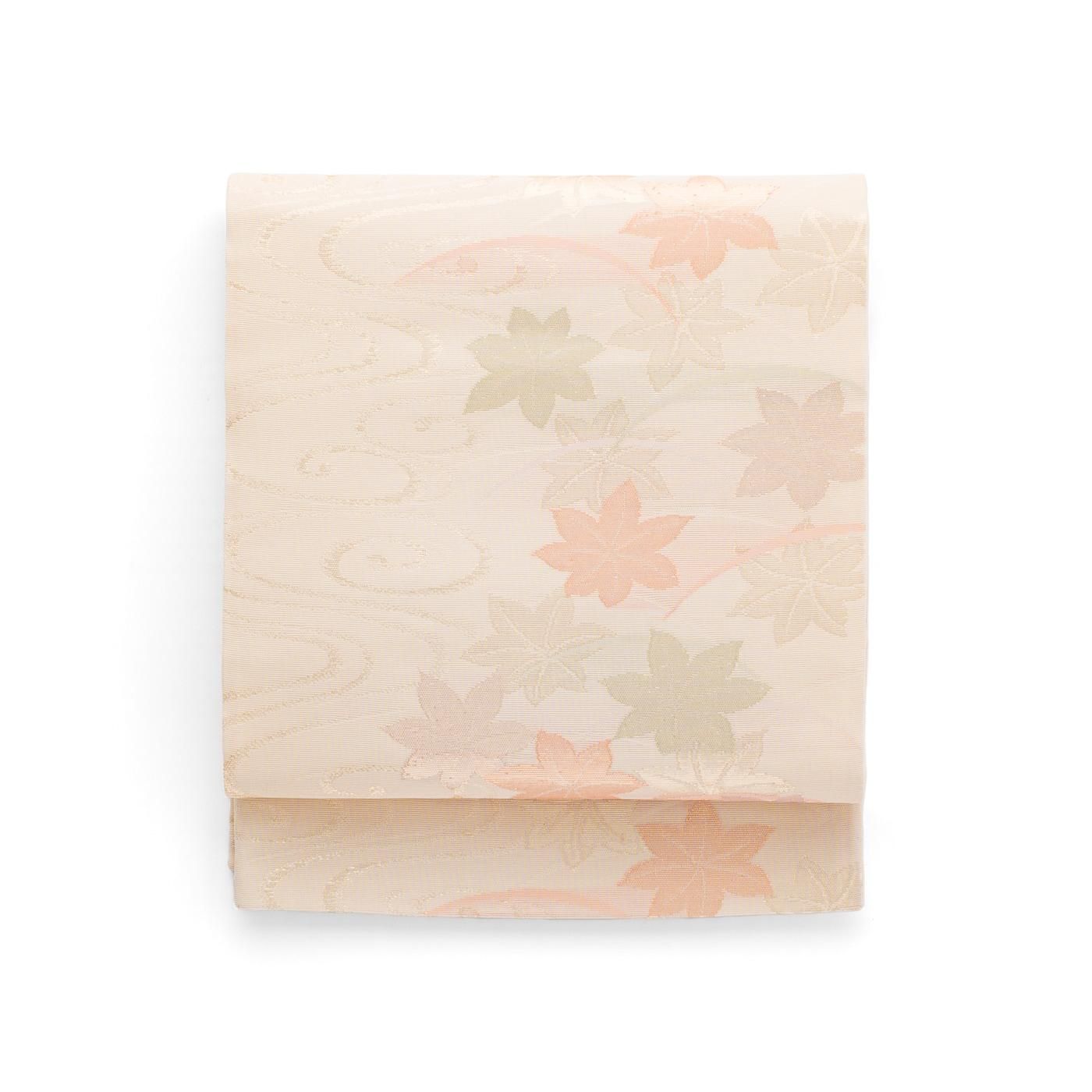 夏袋帯○流水に紅葉 - からん::アンティーク着物・リサイクル