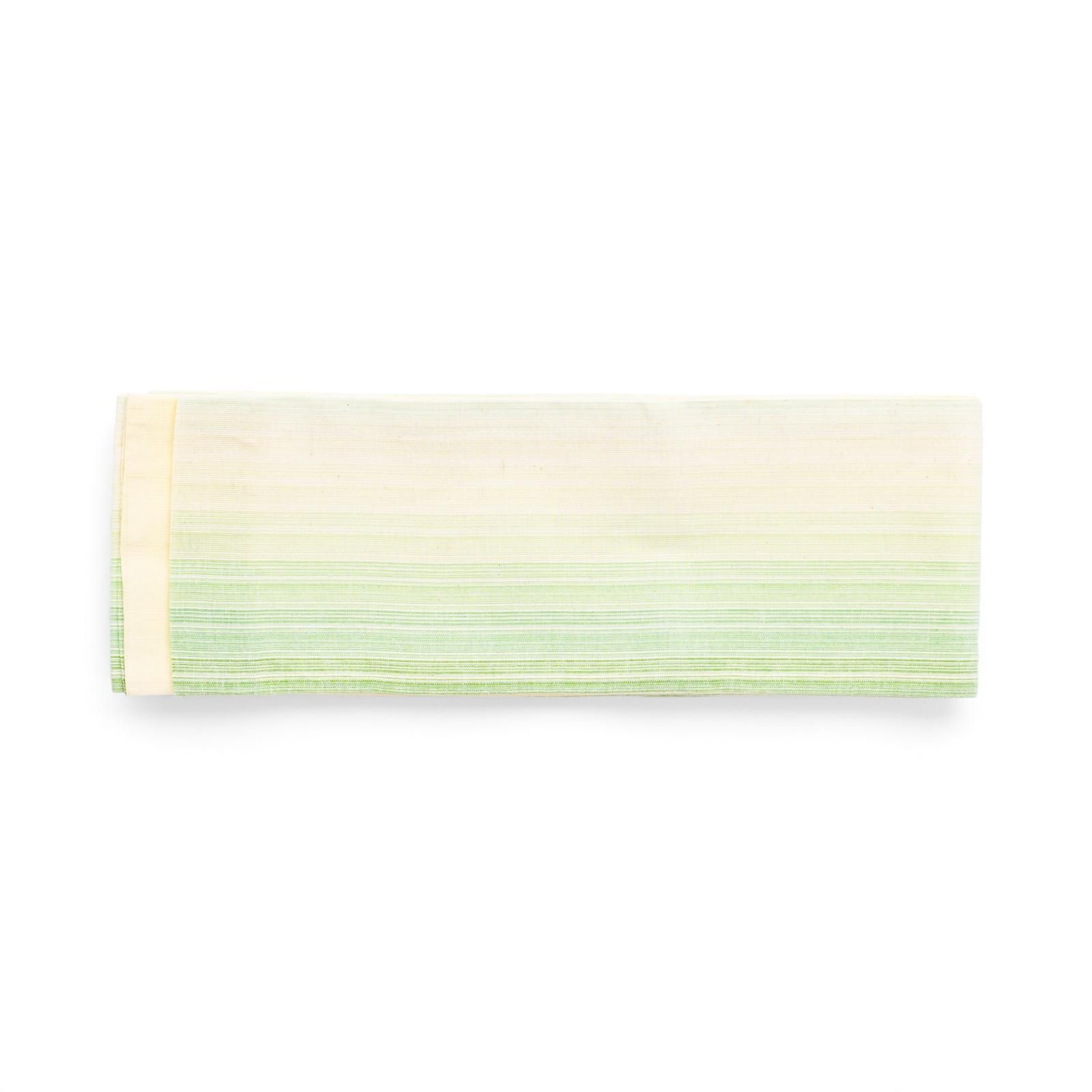 新品半幅帯 綿麻 アップルグリーングラデーション - からん