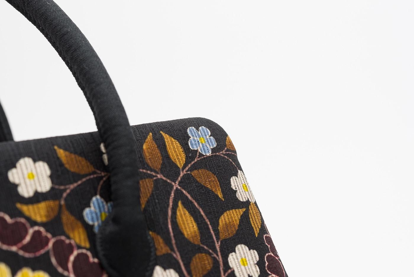 召しませ花 利休バッグ 小鳥といちご - からん::アンティーク着物