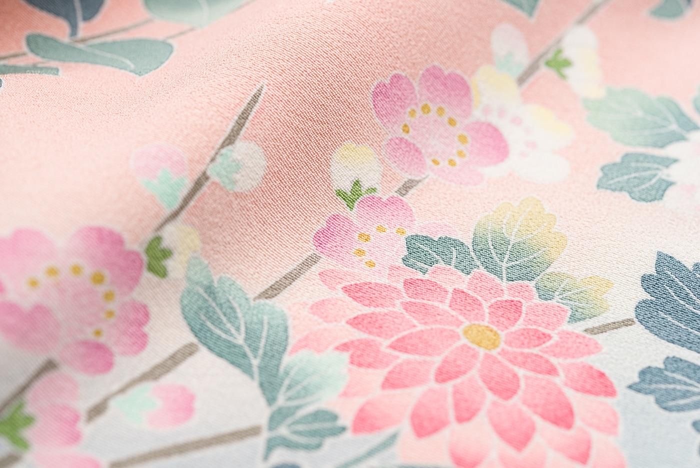 訪問着 阿部佳雪 - からん::アンティーク着物・リサイクル着物の通販サイト