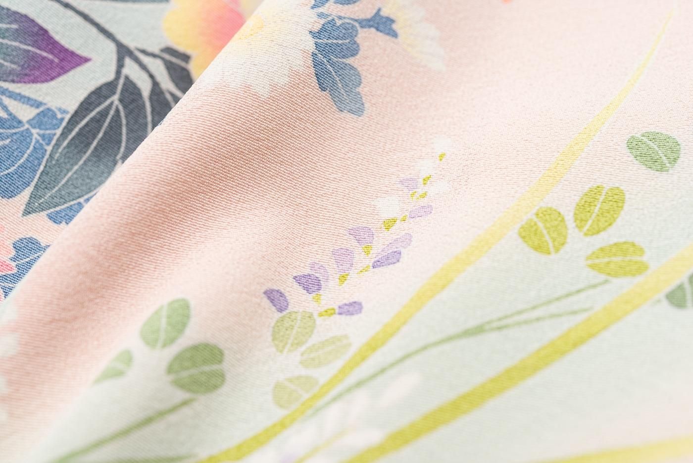 訪問着 阿部佳雪 - からん::アンティーク着物・リサイクル着物の通販サイト