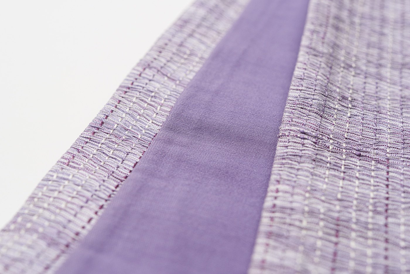 洒落袋帯○よろけ縞 紫グラデーション - からん::アンティーク着物