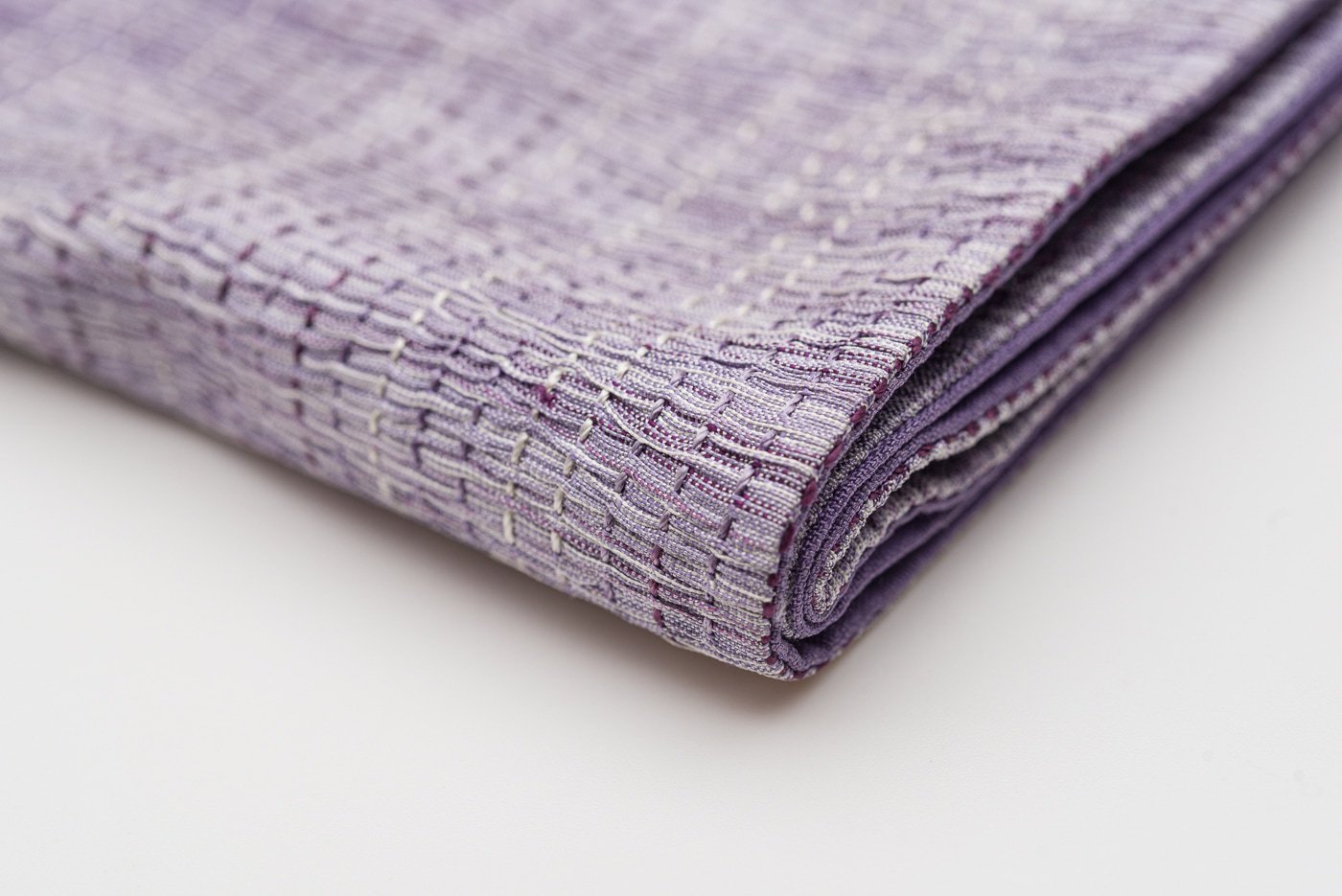 洒落袋帯○よろけ縞 紫グラデーション - からん::アンティーク着物