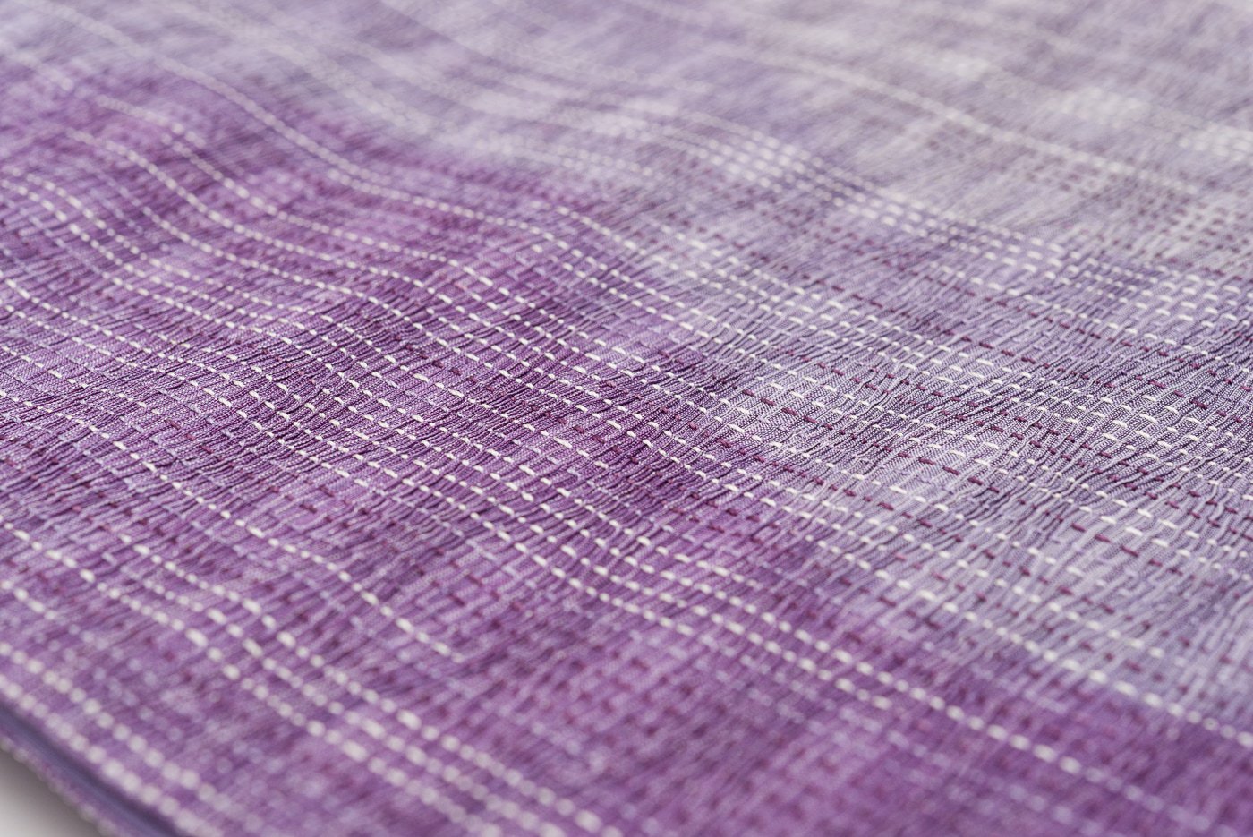 ピンク紫のグラデーション伊豆蔵　組織袋帯　ピンク紫系グラデーション