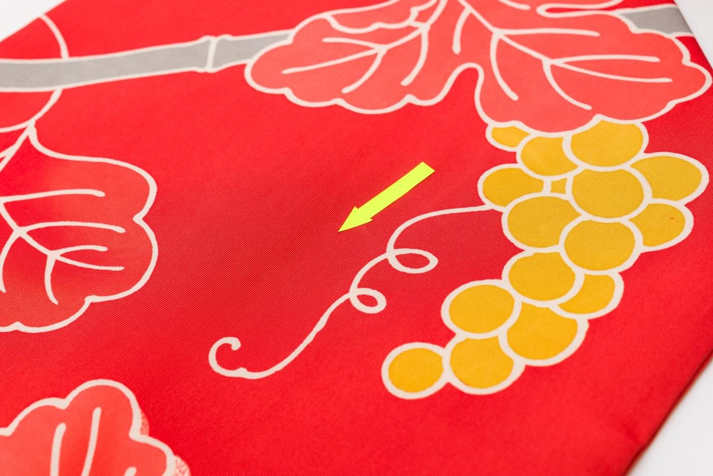 塩瀬 葡萄模様 - からん::アンティーク着物・リサイクル着物の通販サイト