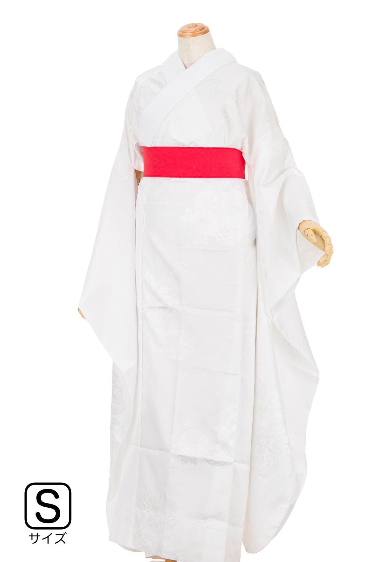 S】新品 日本製 振袖用長襦袢 白 - からん::アンティーク着物