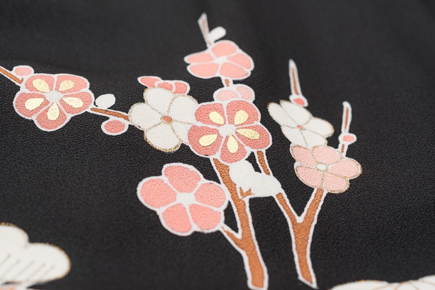 花模様 松竹梅 刺繍 エレガントな逸品 白橡色 生成色 訪問着 A705-8