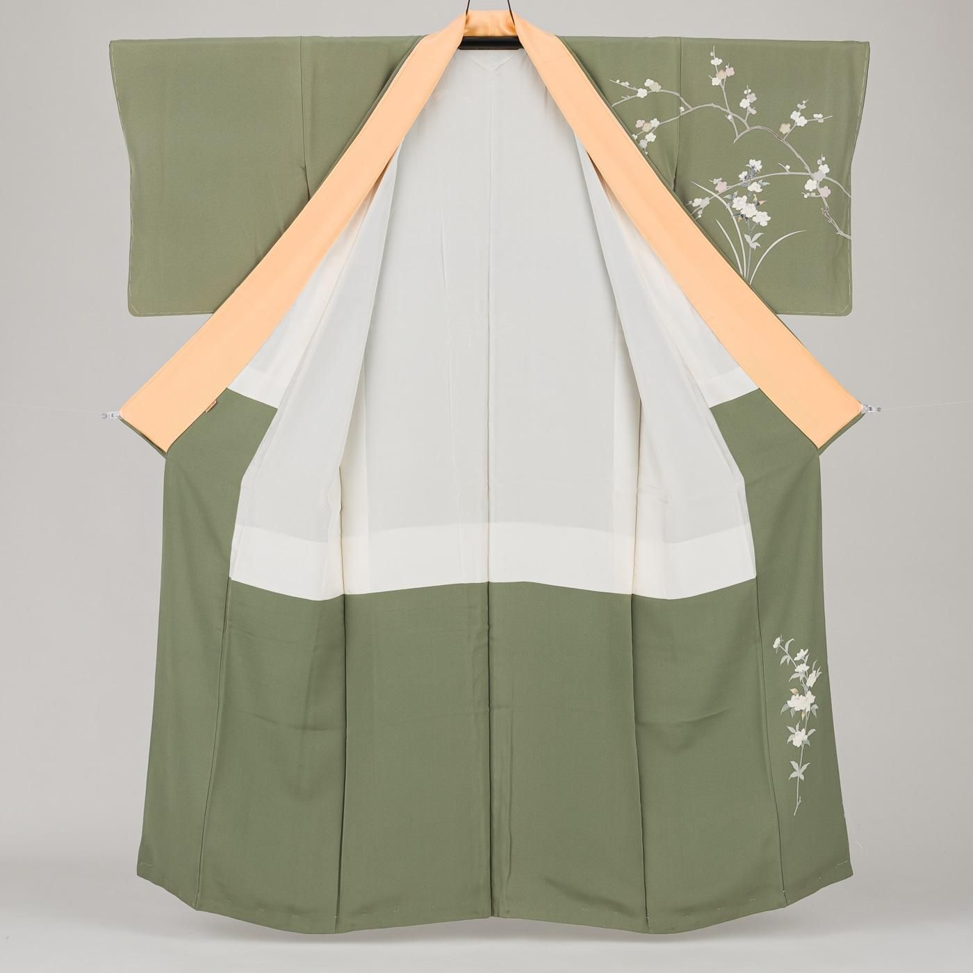 訪問着 手描き友禅 枝花模様 ますいわ屋 - からん::アンティーク