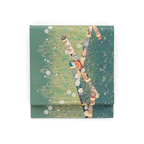袋帯●横笛と流水のサムネイル画像