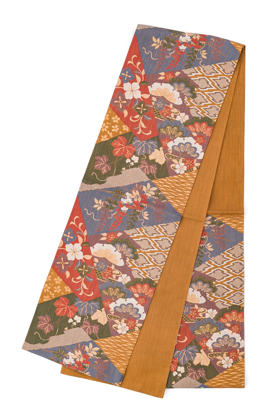 袋帯●切り嵌め柄　松　藤　桜など