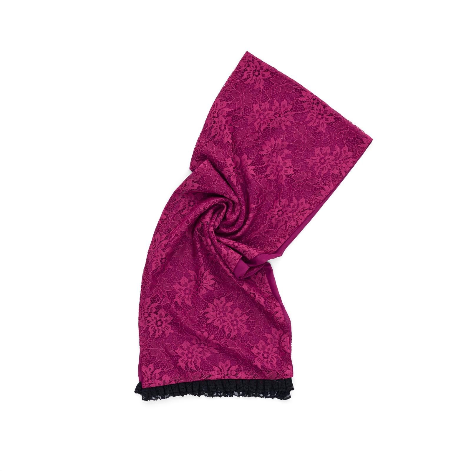 新品 レース帯揚げ flower Magenta - からん::アンティーク着物