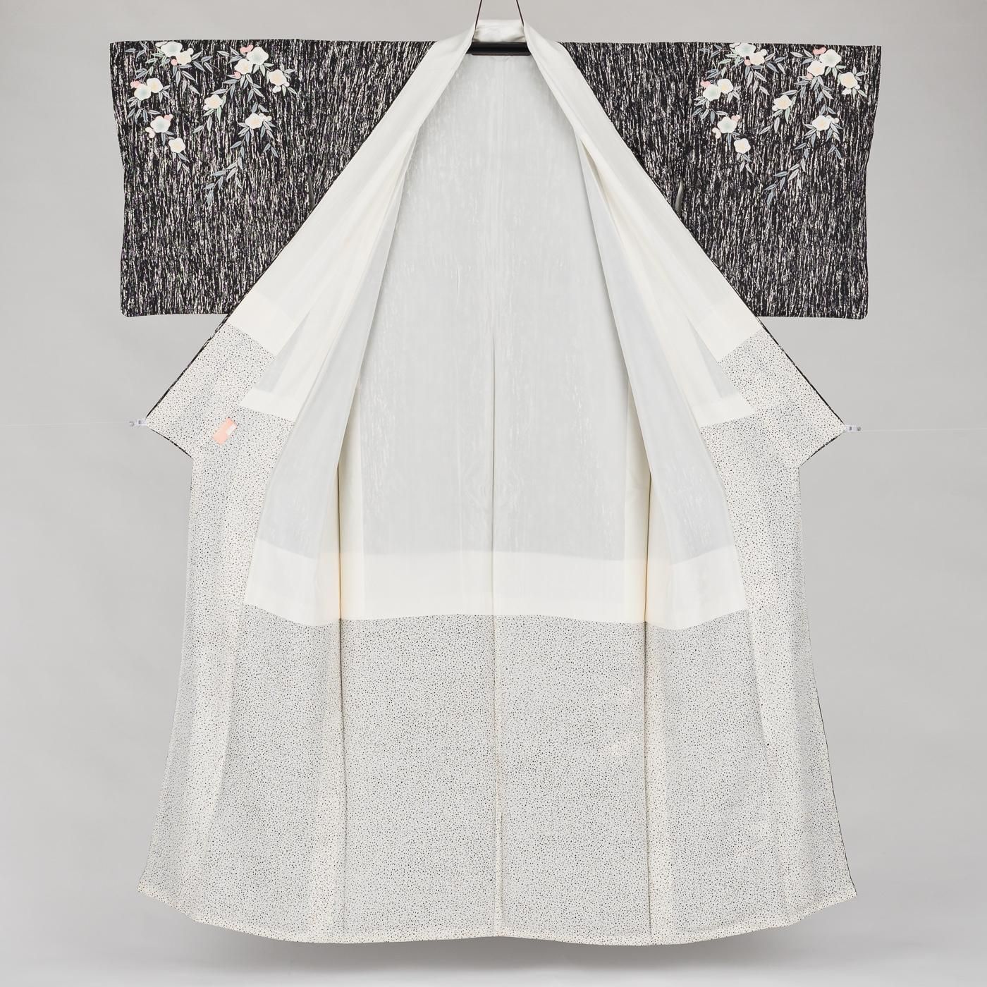 染め大島紬 付け下げ訪問着 梅 - からん::アンティーク着物