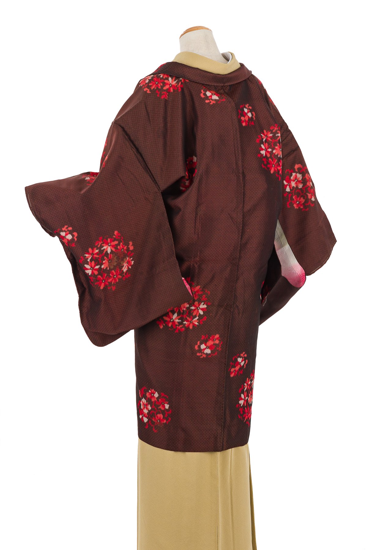 アンティーク着物 長羽織 花の丸 - からん::アンティーク着物