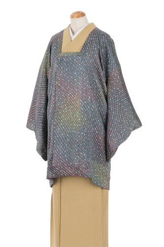 大島紬 幾何学模様 - からん::アンティーク着物・リサイクル着物の通販