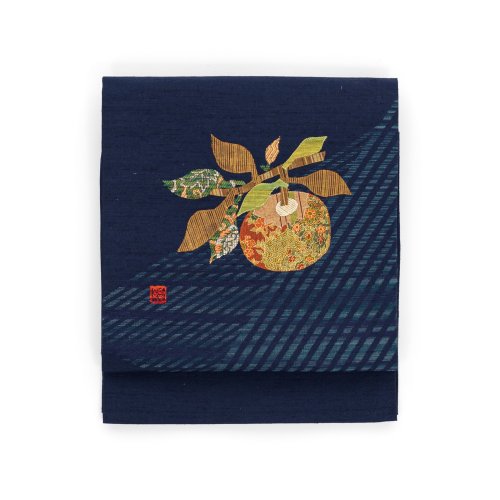 紬　パッチワークの蜜柑のサムネイル画像