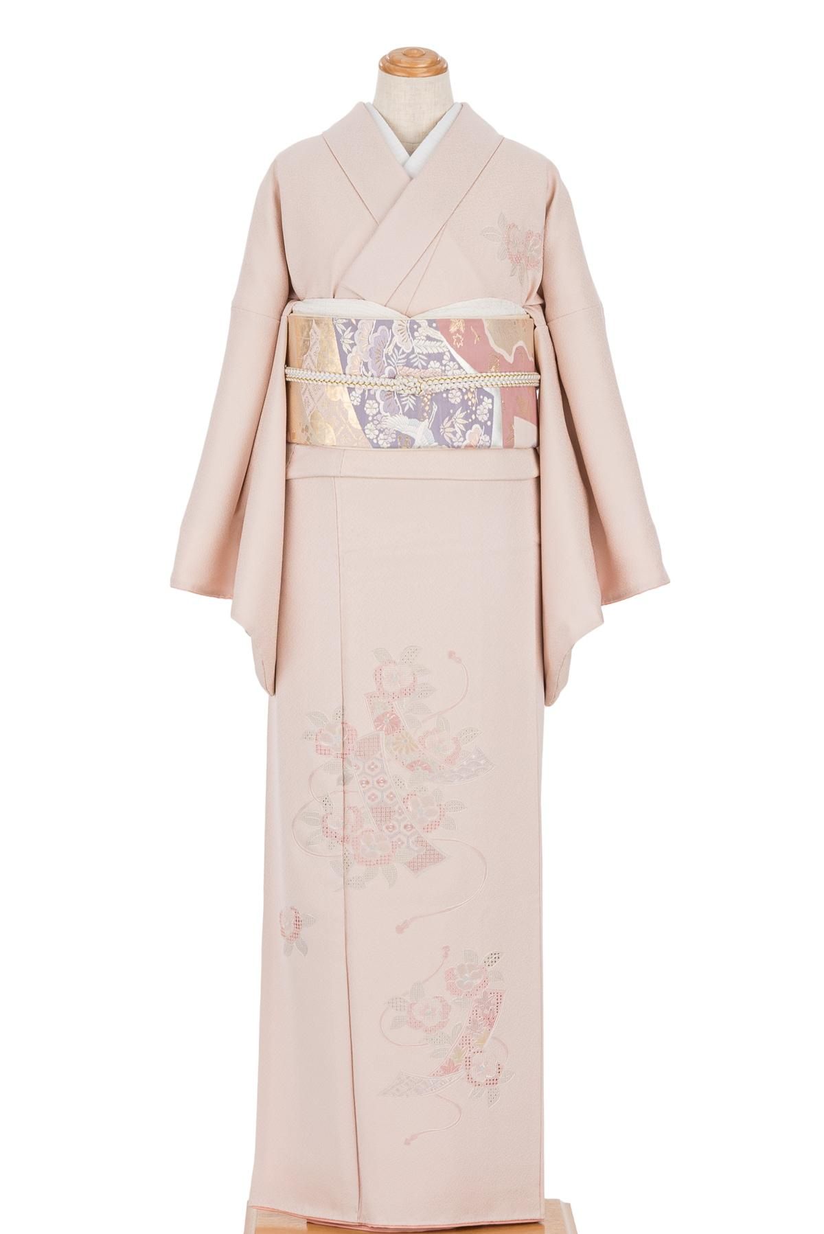 新品 高級 訪問着 正絹 袷 汕頭刺繍 伊達襟付き グリーン 蘇州刺繍 高級 訪問着 正絹 袷 汕頭刺繍 伊達襟付き グリーン 蘇州刺繍 夏