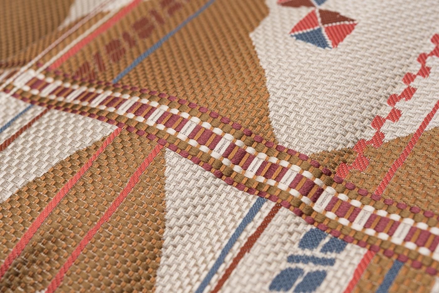 本場筑前博多織 抽象模様 - からん::アンティーク着物