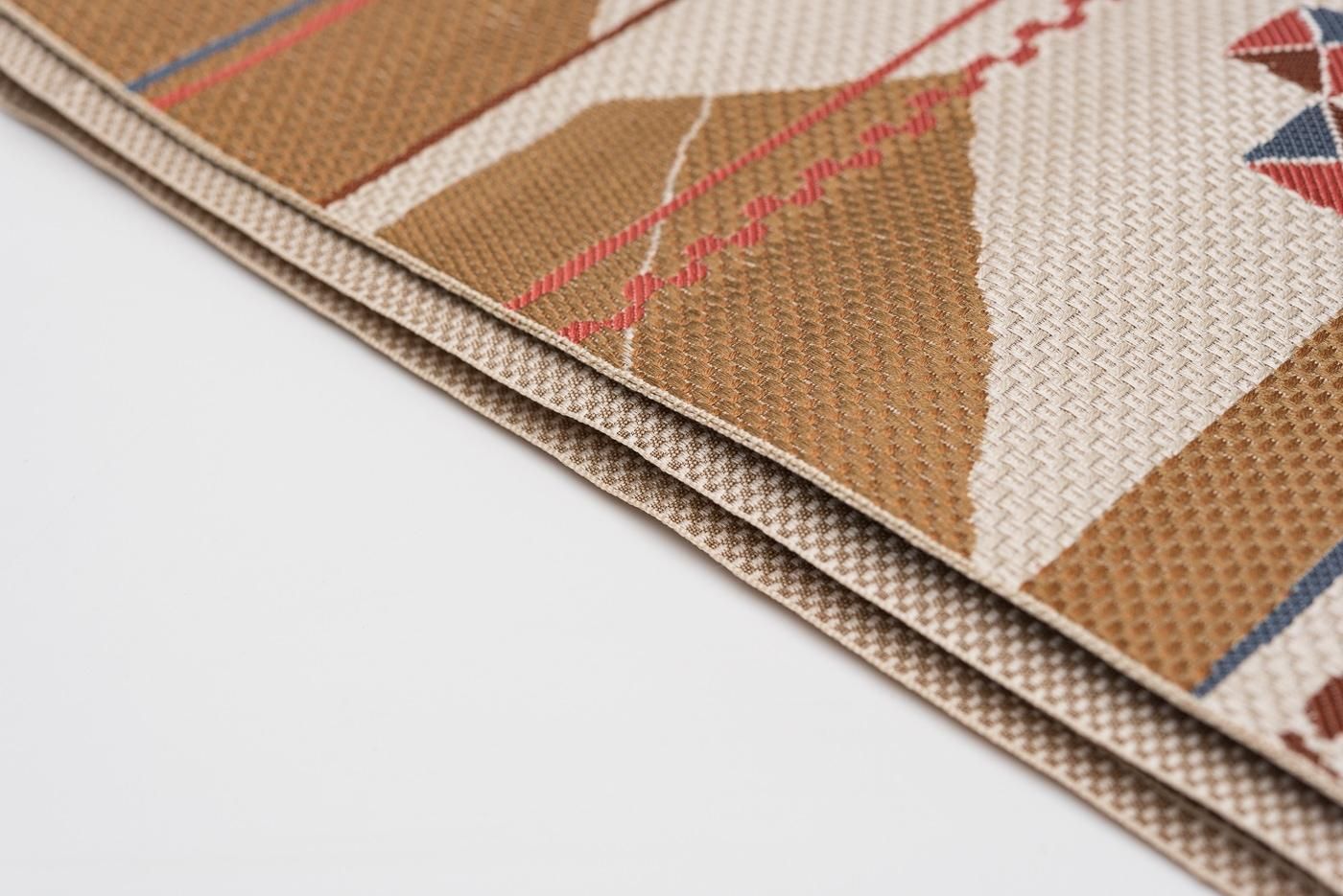 MO-3396 名古屋帯 本場筑前博多織 抽象花模様 MO-3396 名古屋帯 本場筑前博多織 抽象花模様 - メルカリ