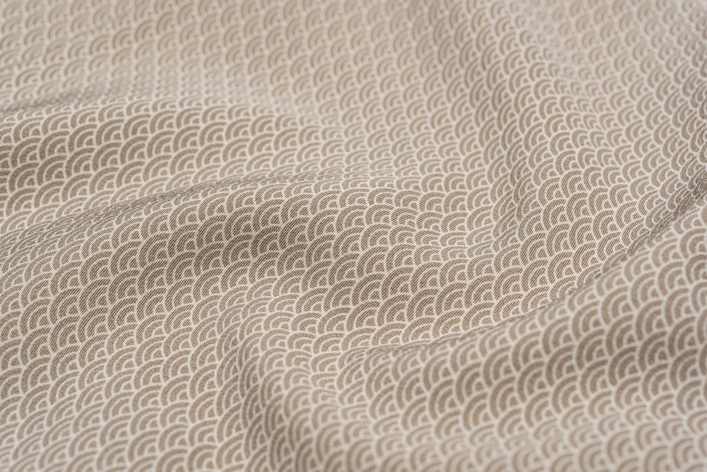 訪問着 一つ紋 青海波 作家物 - からん::アンティーク着物