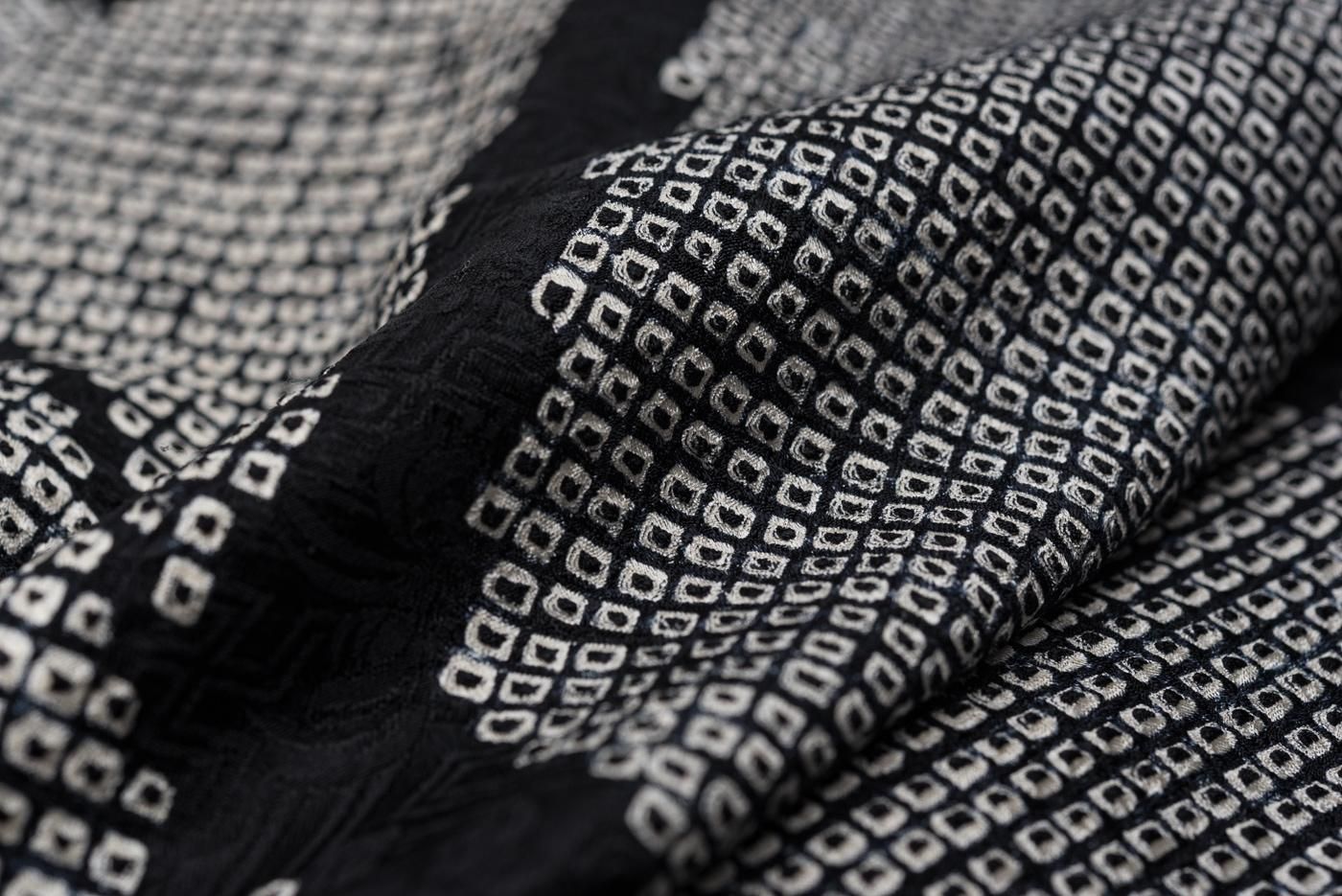 振袖 長襦袢セット 総絞り 幾何学模様 トールサイズ 裄長 - からん