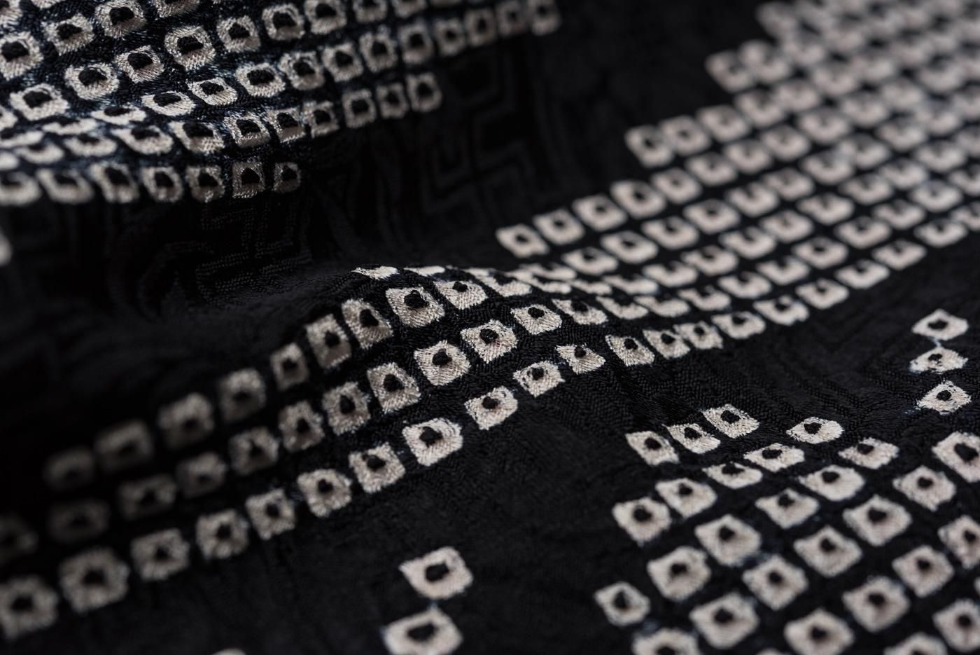 振袖 長襦袢セット 総絞り 幾何学模様 トールサイズ 裄長 - から