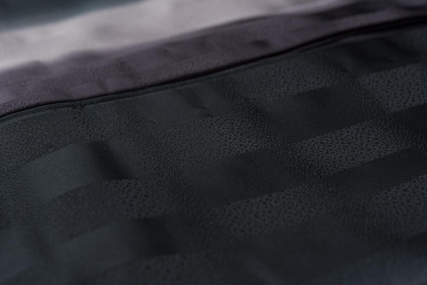 「Mille」【新品】道中着 単衣 シースルー 正絹 黒 細かい縦縞 新品 単衣道中着 暈し縞 墨黒 紫 グレー - からん::アンティーク