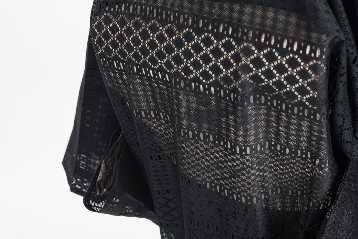 新品 レース道中着 黒 - からん::アンティーク着物・リサイクル