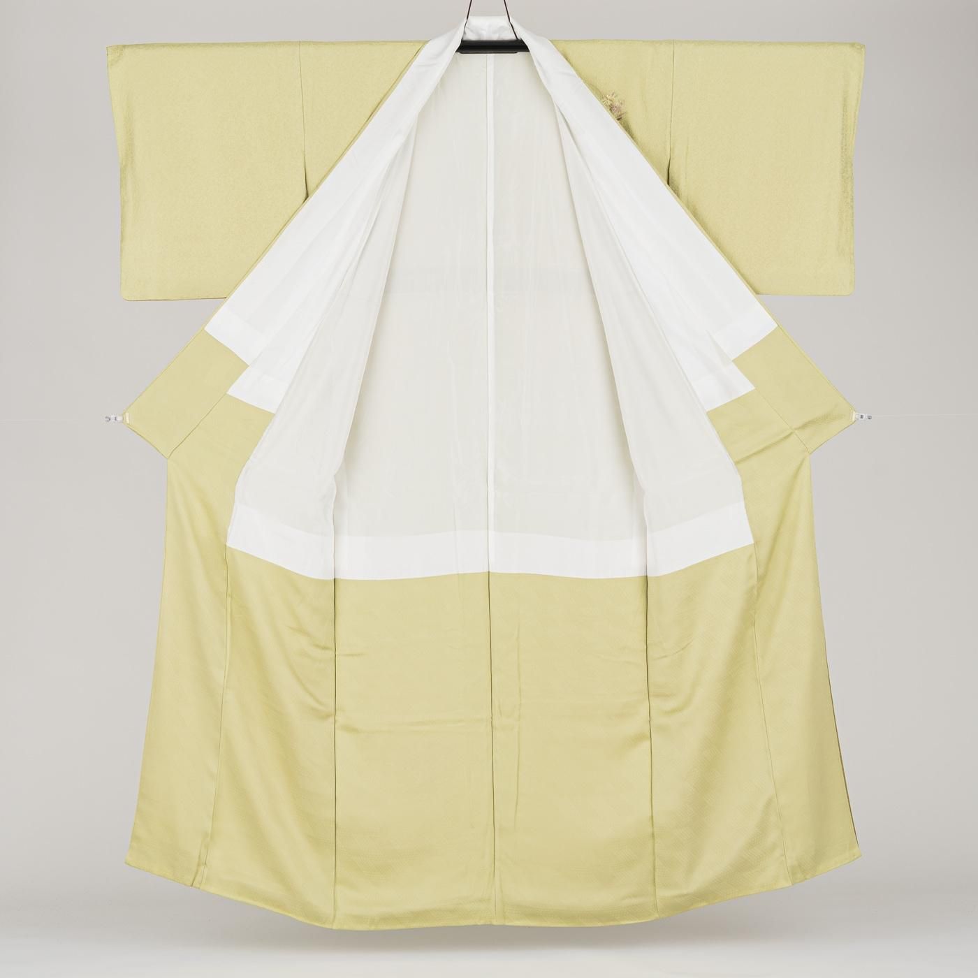 訪問着 一つ紋 雪輪刺繍 - からん::アンティーク着物