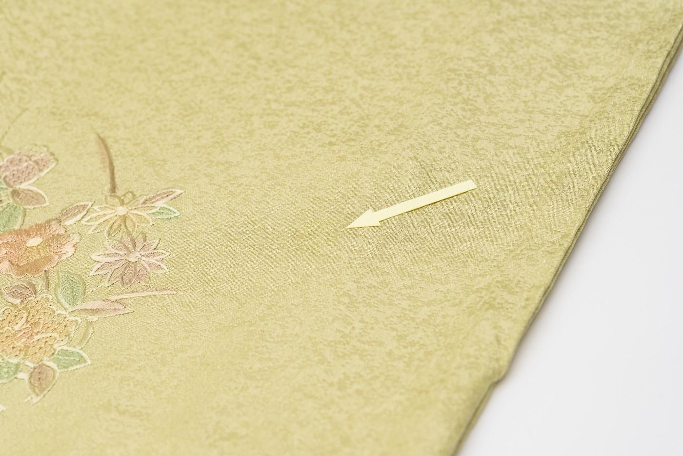 D671 訪問着　総刺繍　雪輪　萩　一つ紋　正絹着物　袷　しつけ付き未使用極美品 2025年最新】刺繍訪問着の人気アイテム - メルカリ