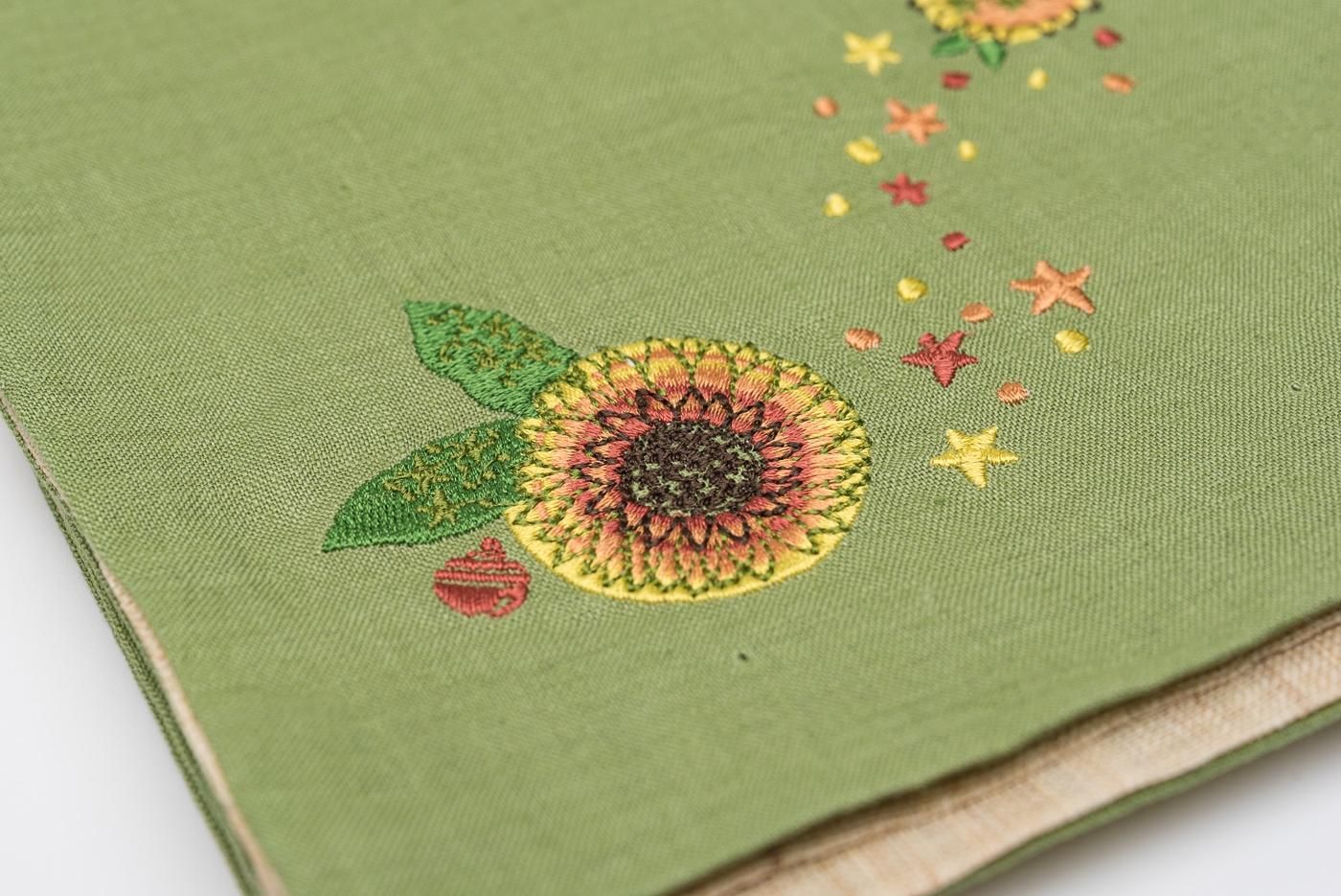 新品 みすゞうた 麻半幅帯 ひまわり - からん::アンティーク着物