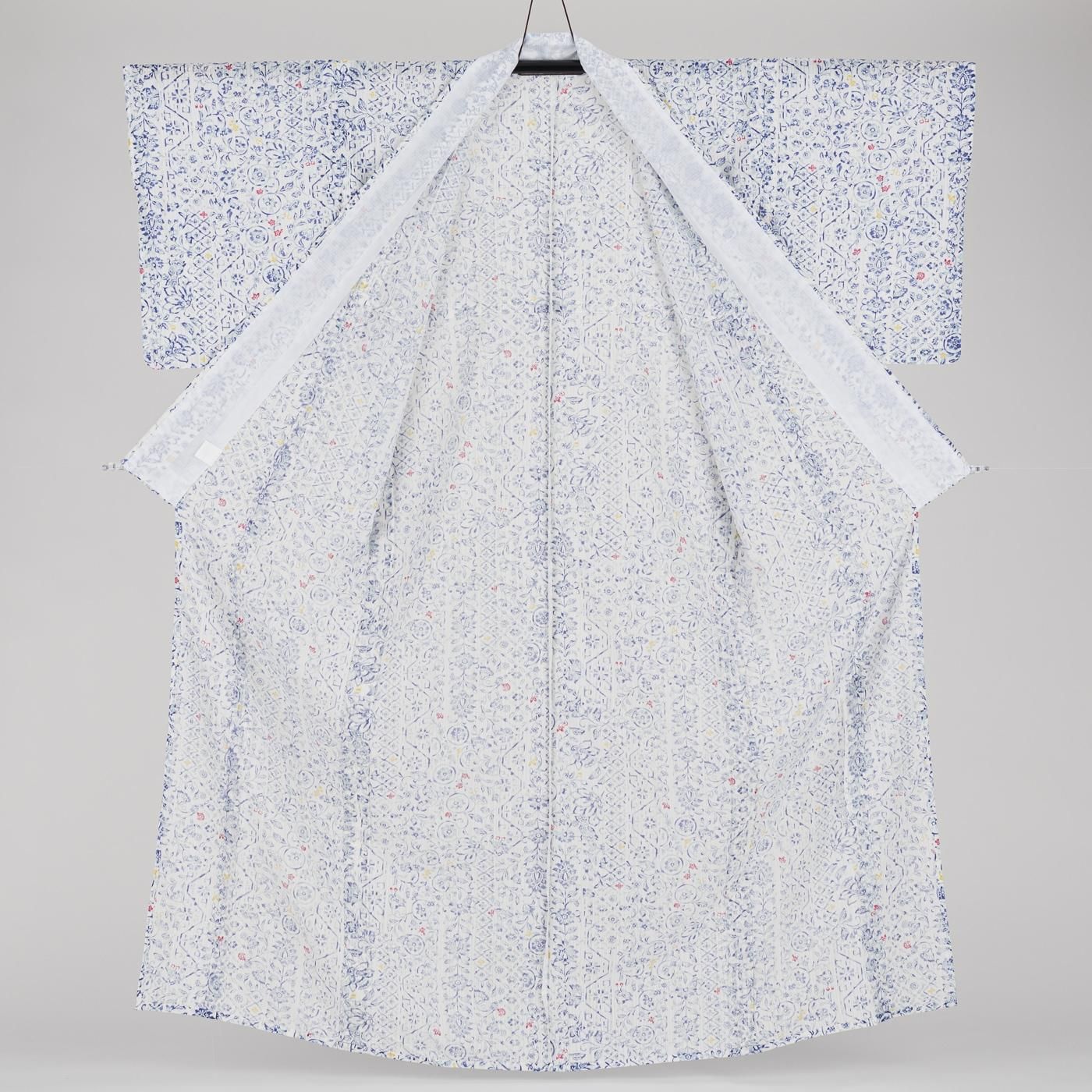 新品 HANAE MORI 洗える夏着物 紗 花更紗 - からん
