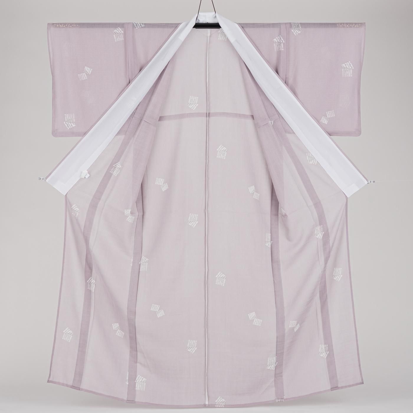 Y3135◆美品 洗える夏着物 紗 源氏香 小紋 Y3135◇美品 洗える夏着物 紗 源氏香 小紋 - メルカリ