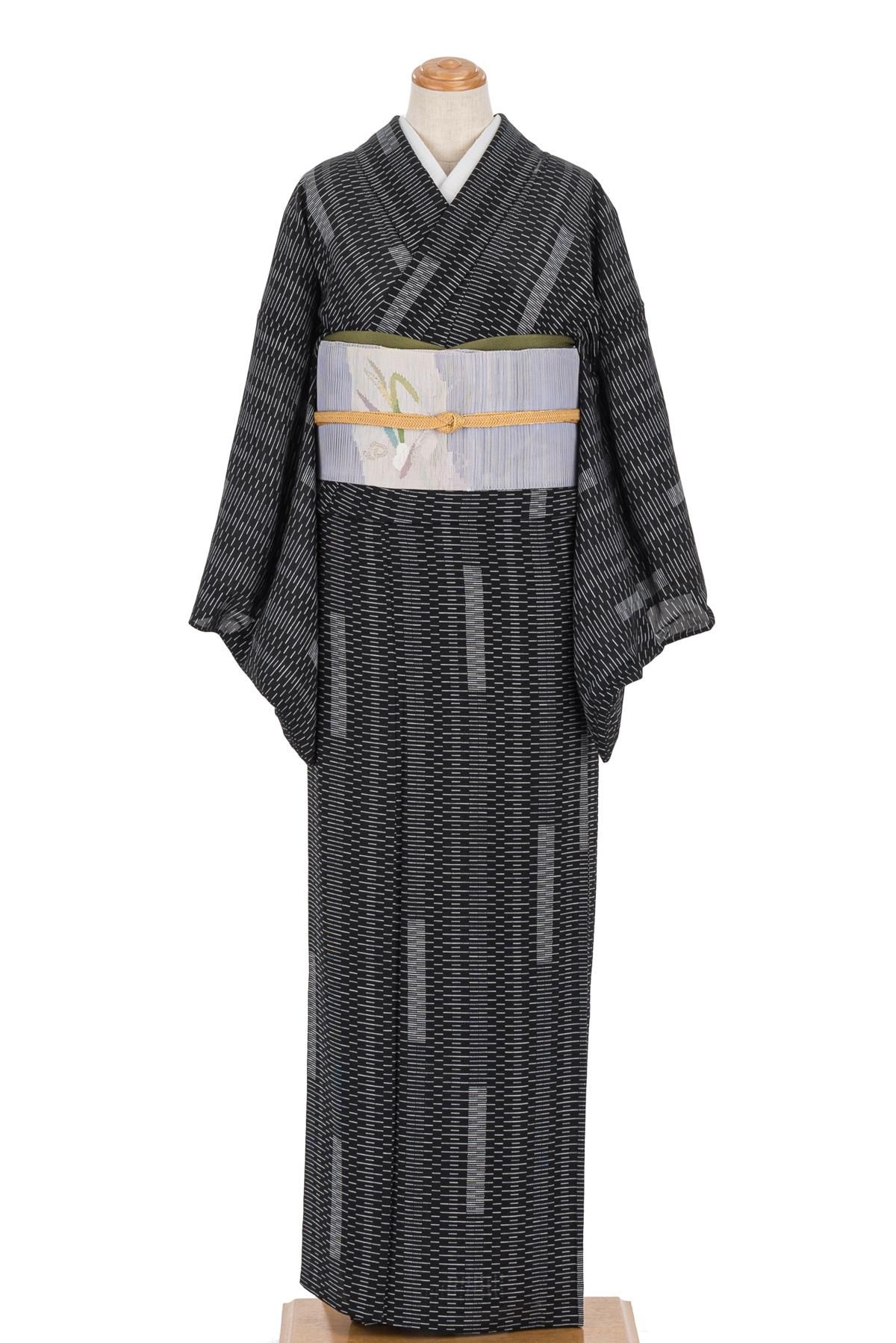 絽 変わり横段模様 - からん::アンティーク着物・リサイクル着物の通販