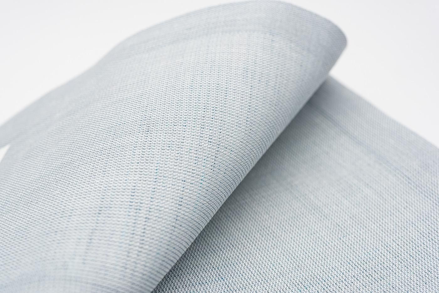 新品 半幅帯 麻和紙 横段縞 青緑 - からん::アンティーク着物