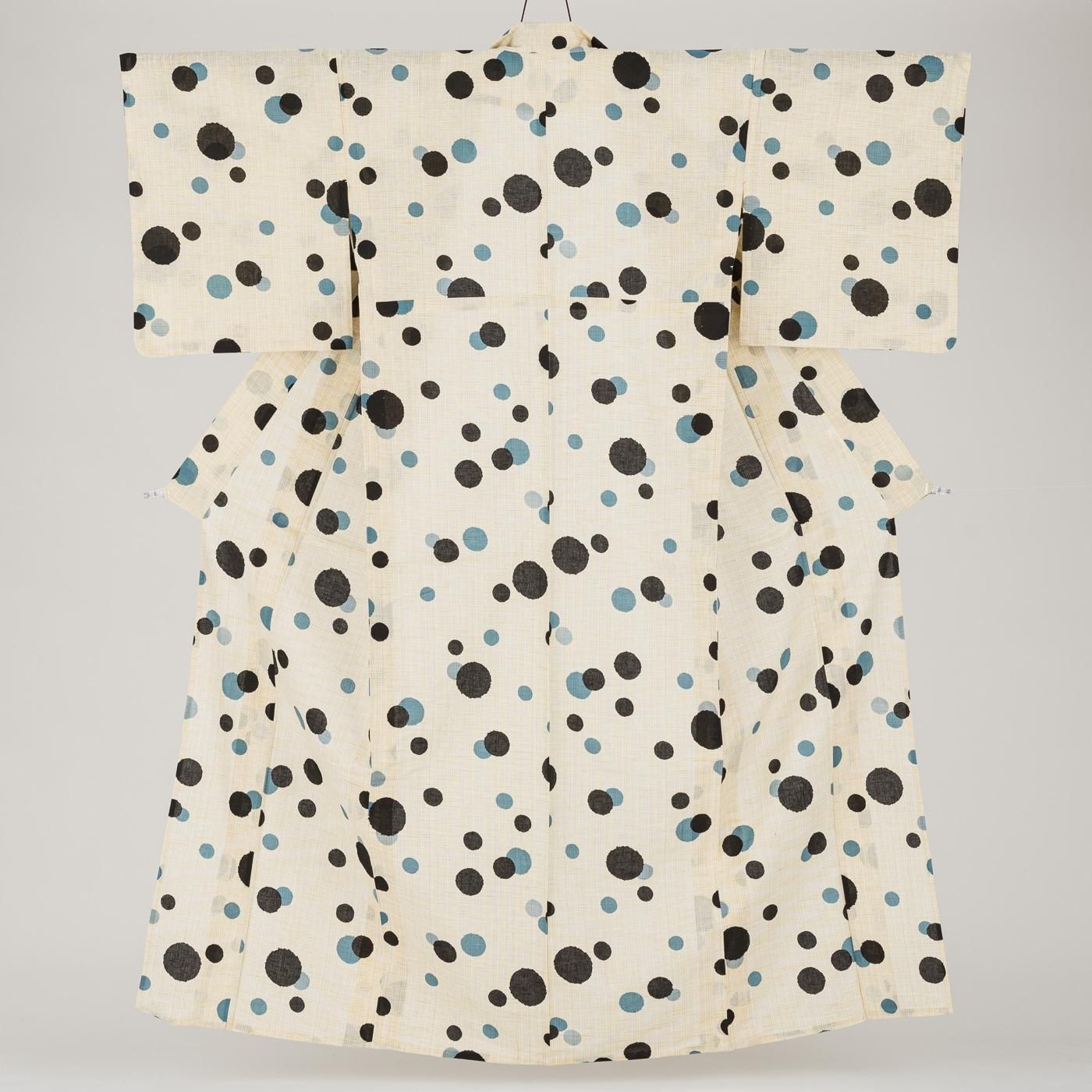 水玉 浴衣 綿麻浴衣 綿麻浴衣✴︎水玉縦しぼ 綿麻浴衣✴︎