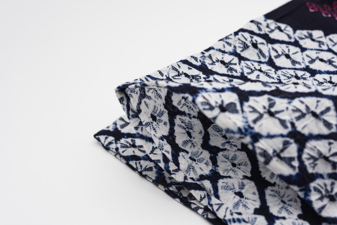 有松絞り浴衣 三色 花繋ぎ - からん::アンティーク着物