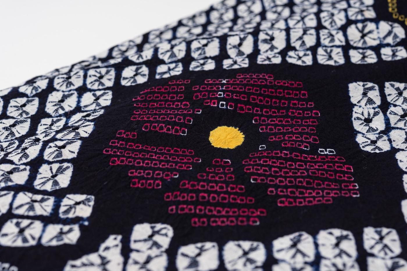 有松絞り浴衣 三色 花繋ぎ - からん::アンティーク着物・リサイクル