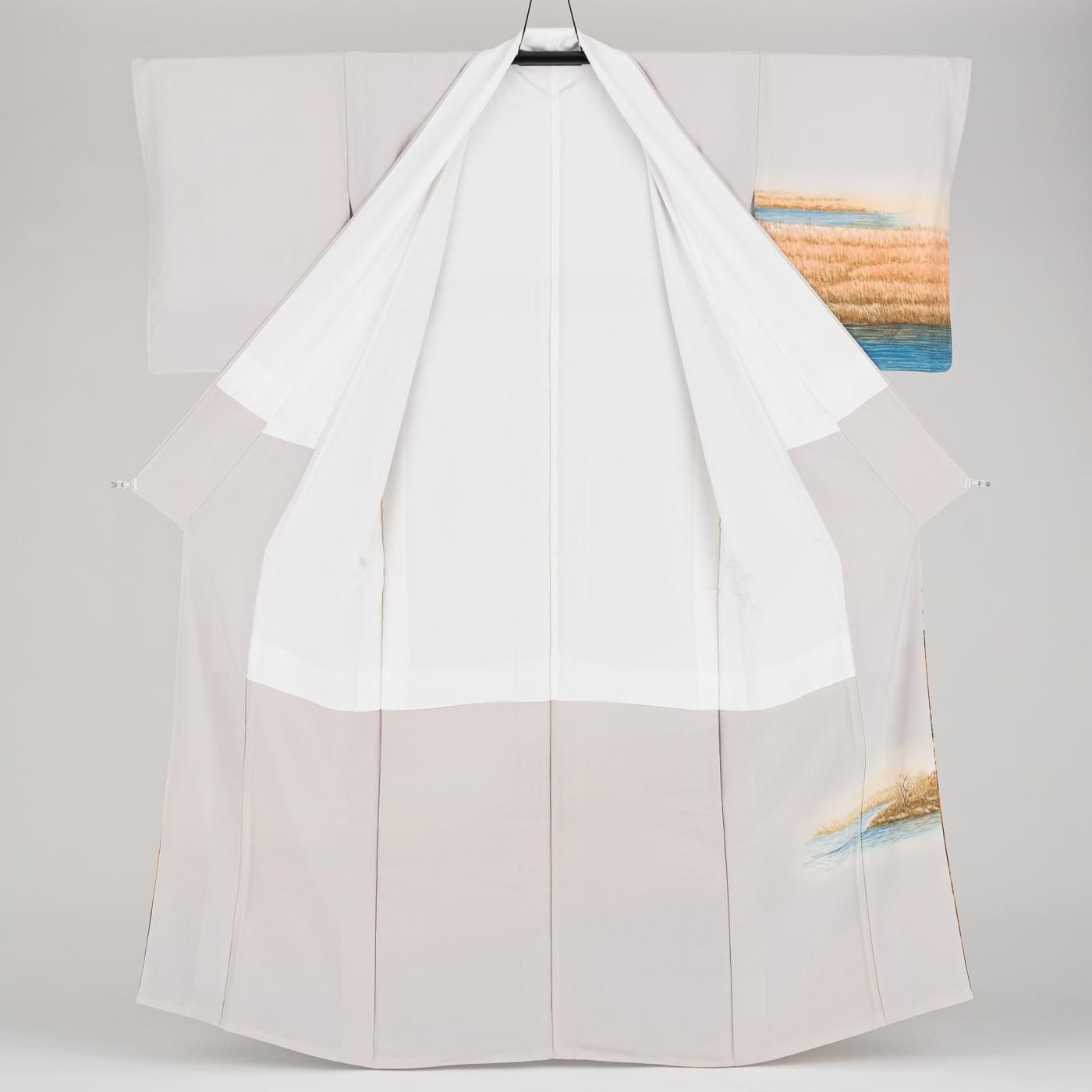 訪問着 樋熊哲也 尾瀬 - からん::アンティーク着物・リサイクル着物の