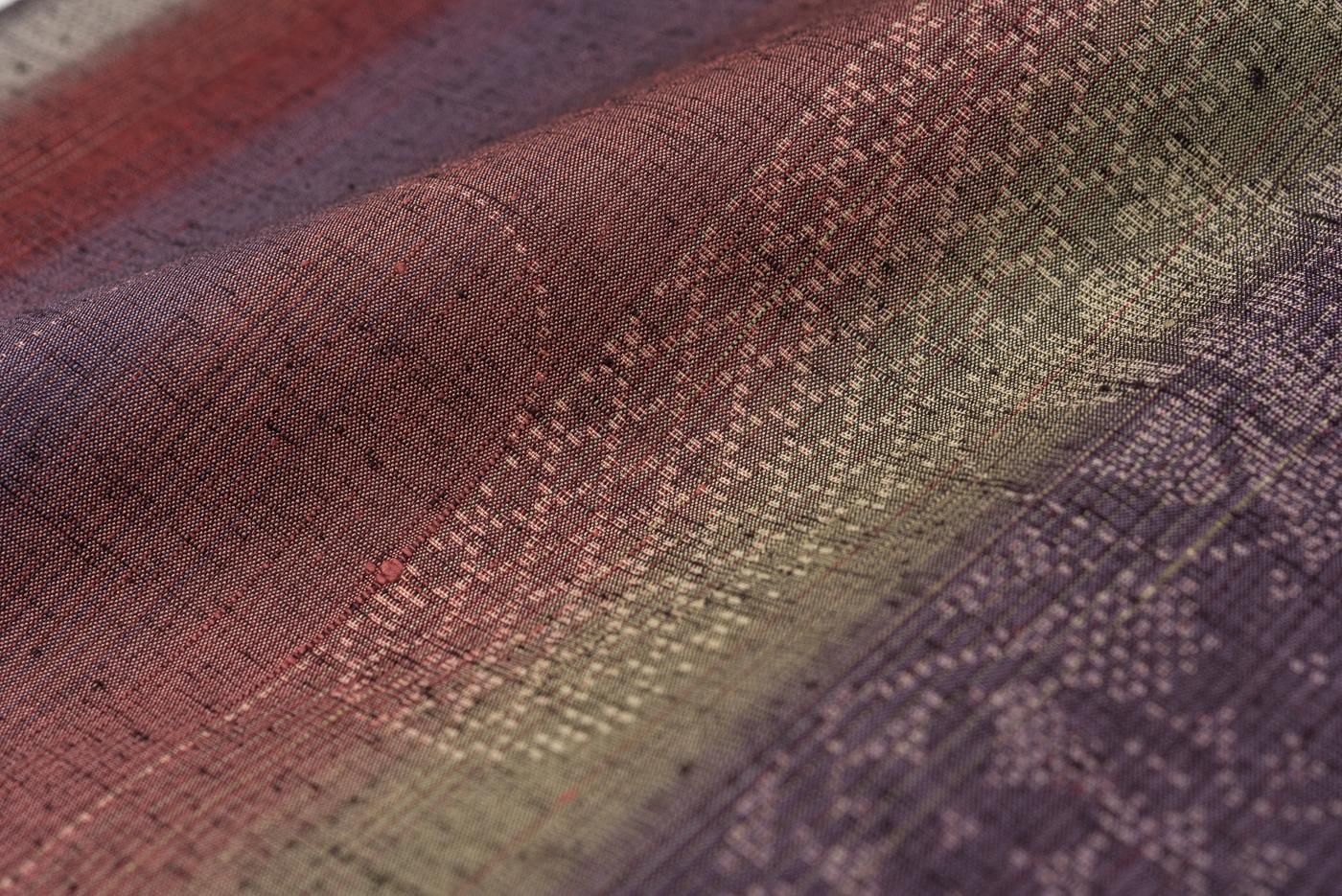 紬　単衣　椿　夢二　アンティーク着物 紬 単衣 椿 夢二 アンティーク着物