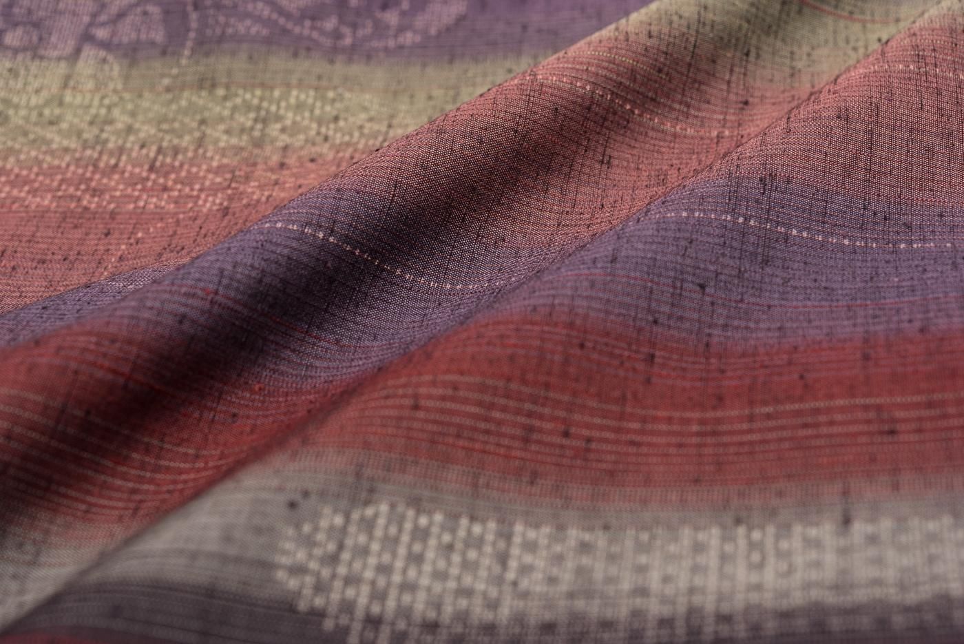 【お取り置きですアンサンブル 正絹 紬 椿】 椿／あやめ 手描 – SENSUP