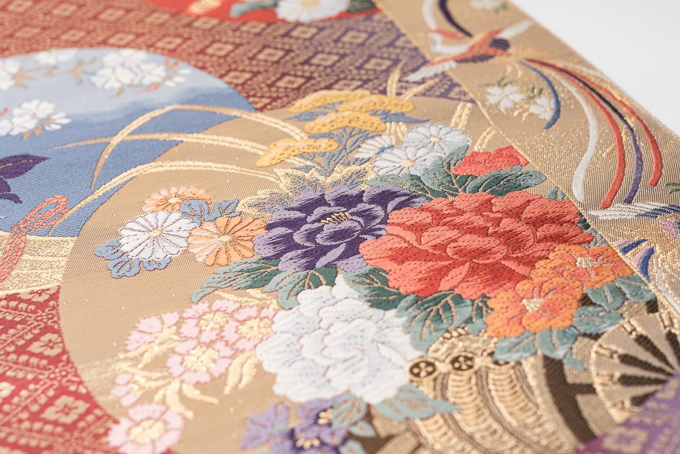 袋帯○花丸紋と鳳凰 - からん::アンティーク着物・リサイクル