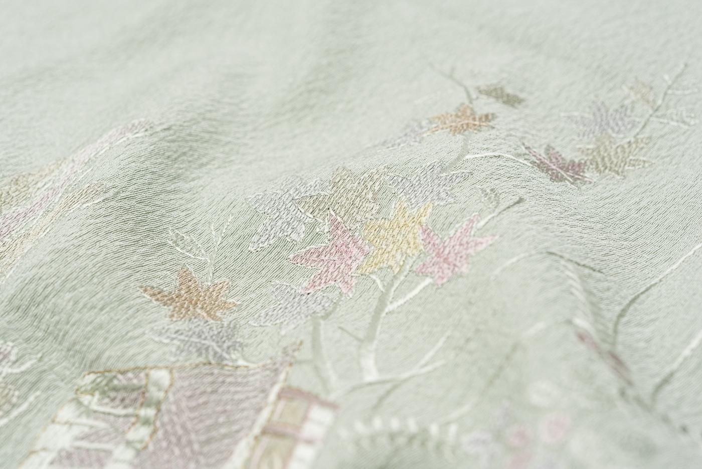 茶屋辻柄　絽ちりめん　日本刺繍　正絹 茶屋辻柄 絽ちりめん 日本刺繍 正絹 楽天市場】【最大500円OFF