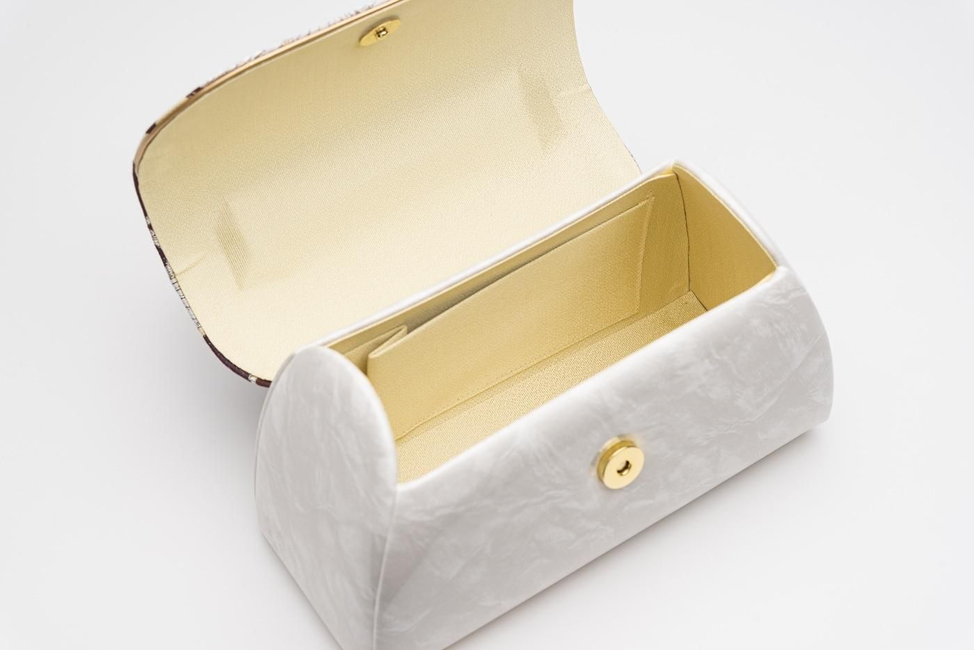 新品 振袖用草履バッグセット マーブル模様 椿 - からん::アンティーク