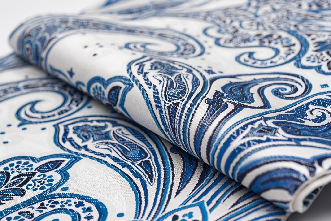 新品袋帯○遊志庵 本藍染 更紗文様 - からん::アンティーク着物