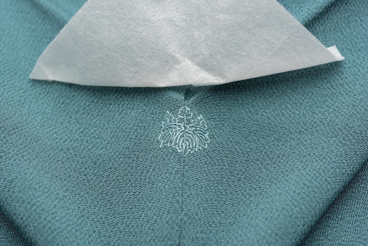 色無地 一つ紋 松尾光琳 ゆったりサイズ - からん::アンティーク着物