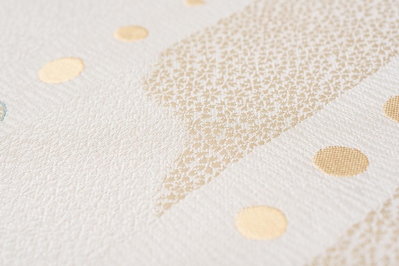 新品 九寸名古屋帯 月とうさぎ ベージュ - からん::アンティーク着物