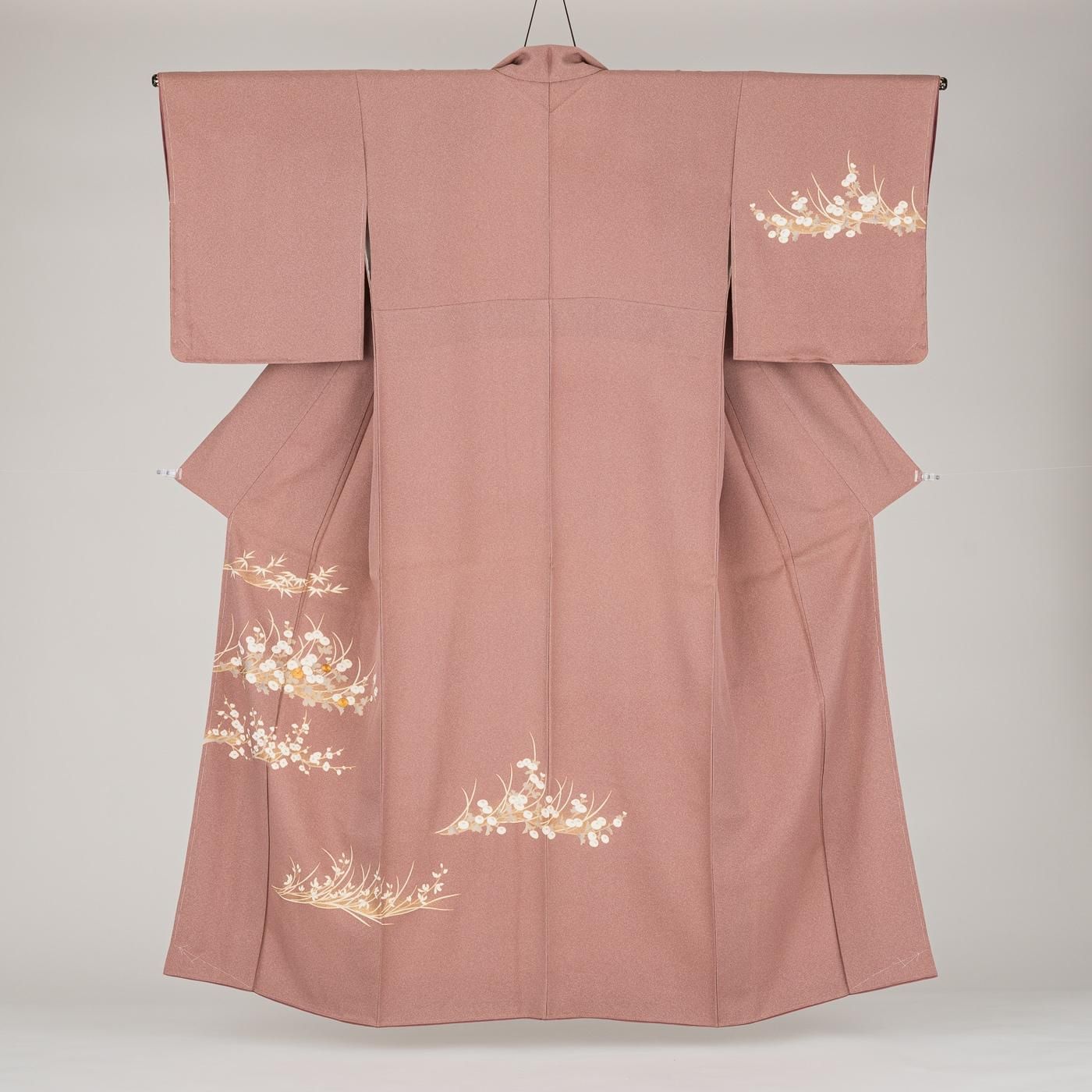 訪問着 万寿菊と梅 - からん::アンティーク着物・リサイクル着物の通販