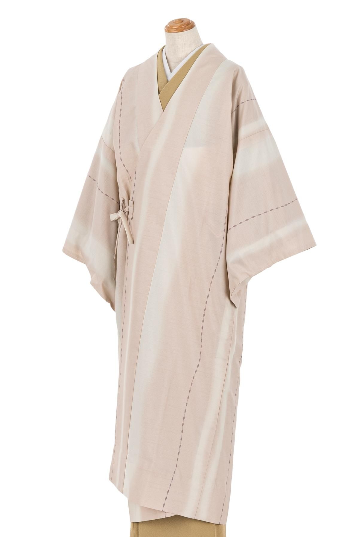 M】新品 ロング道中着 縦暈し 玉繋ぎ模様 - からん::アンティーク着物