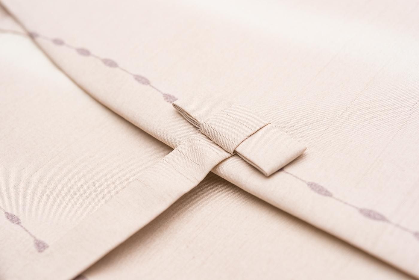 【ロング】正絹　上質な道中着　暈し縞柄 即購入歓迎】道中着 紋紗 濃紫 格子模様 裄長 正絹