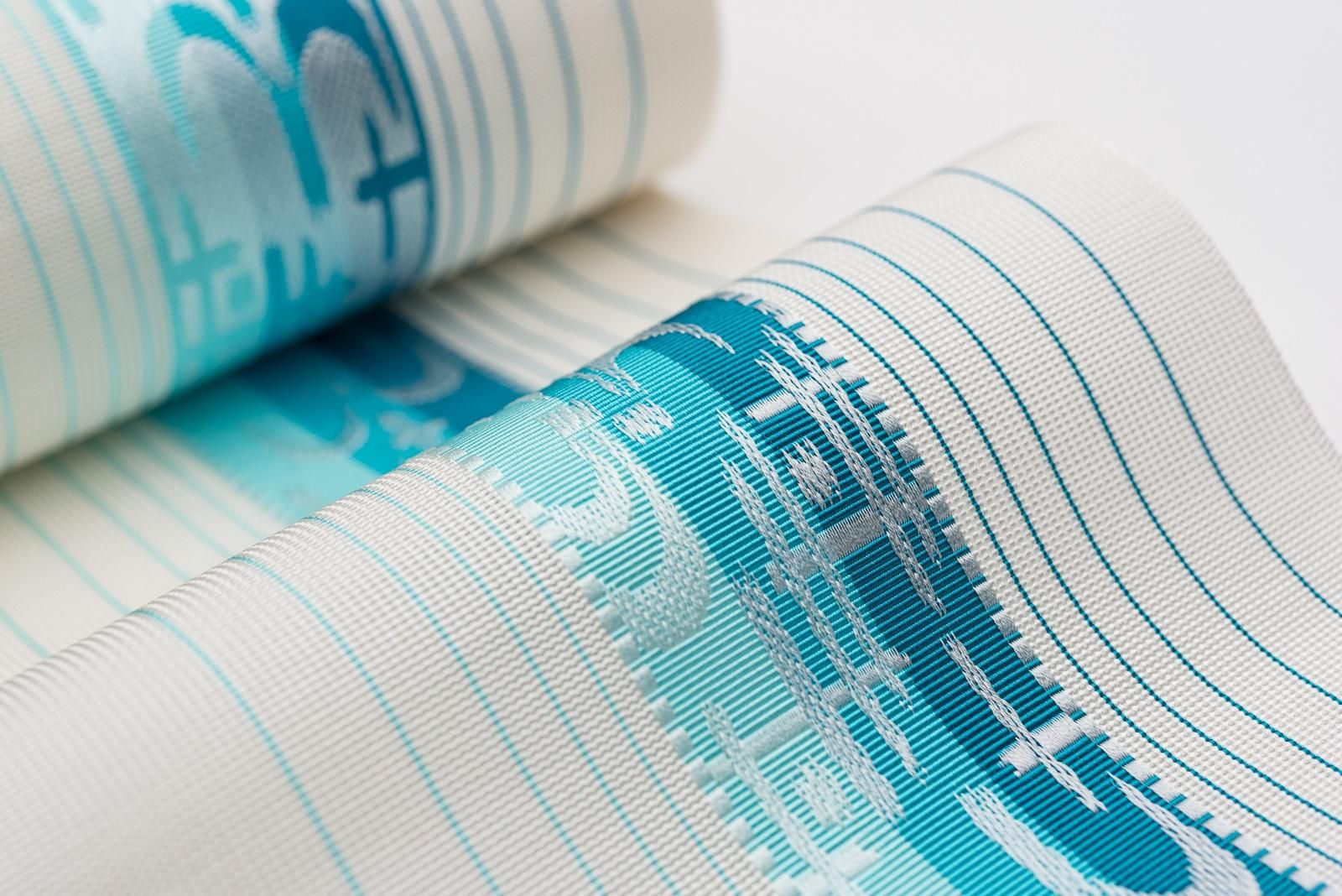 新品 森博多織 紗半幅帯 琉球絣文 - からん::アンティーク着物